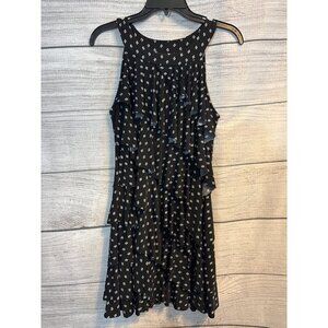 White House Black Market Tiered Ruffle Sleeveless Dress Size S